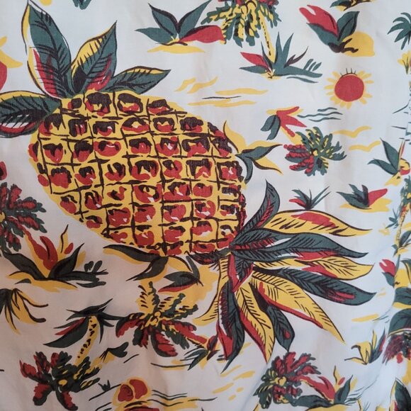 Vintage INC International Concepts Hawaiian Shirt Pineapple Rayon XL Flaws - Picture 12 of 14